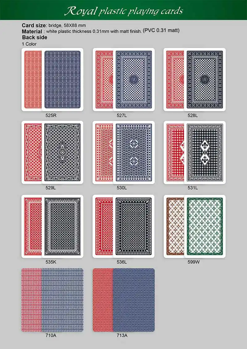 【NEW】ROYAL Plastic Playing Cards - German Index